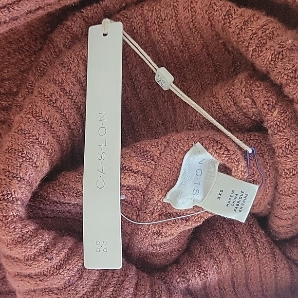 Nwt Caslon Ribbed Turtleneck Sweater Dress XXS - Picture 4 of 7